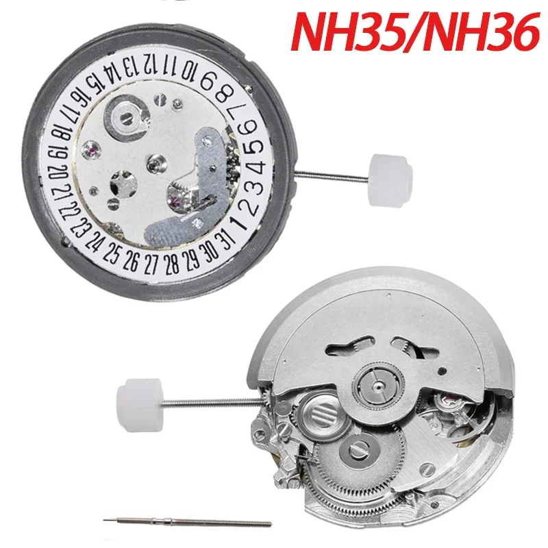 Watch Movement Automatic Nh35A Nh36A - NH35 NH36, Mesin Otomatis Mekanis, Akurasi