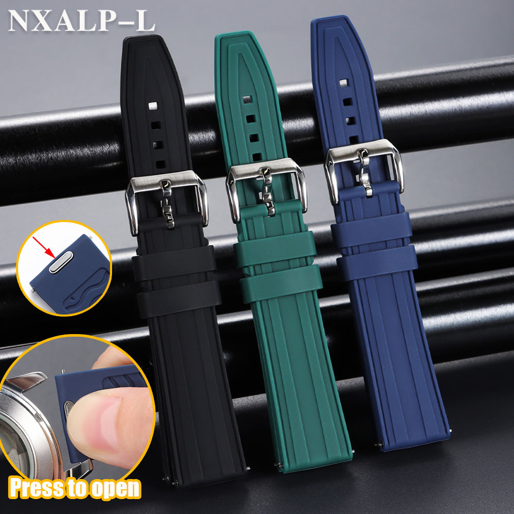 Fkm Rubber Dive Watch Strap 20Mm - Tali Jam Tangan Premium FKM Fluoro