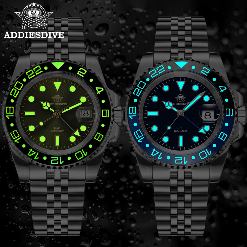 ADDIESDIVE Jam Tangan GMT Pria - Watch Crown Screw Down Replacement ulasan dan harga