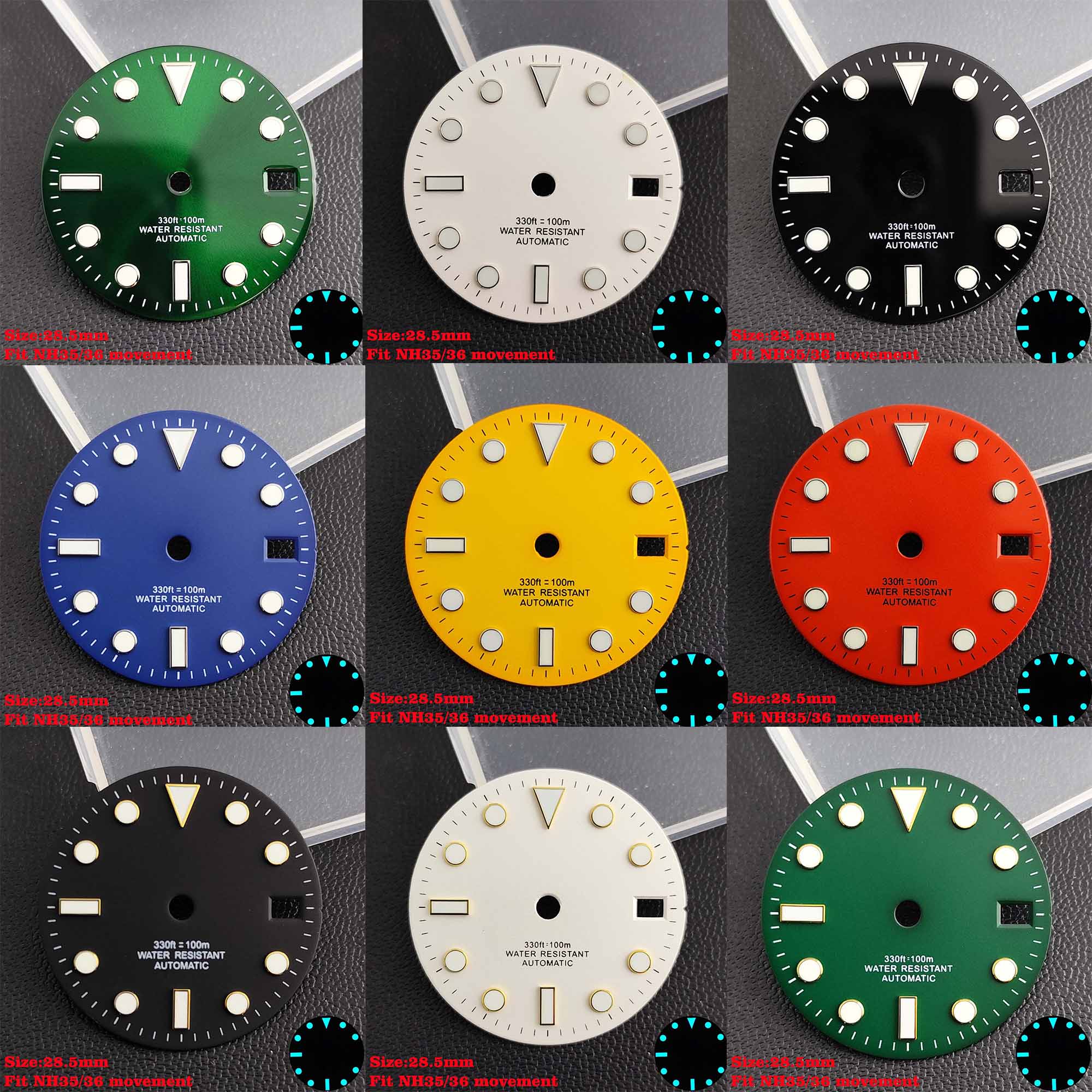 Dial 28.5mm Cocok untuk NH35/3 - Watch Dial Custom Sterile 28.5Mm ulasan dan harga