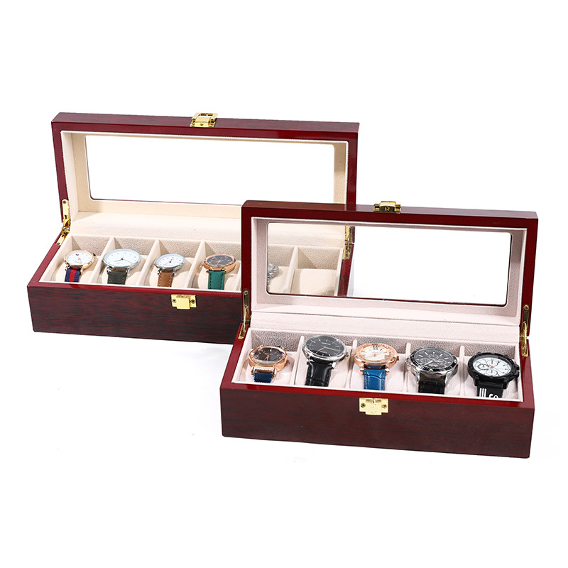 Kotak pengatur jam tangan, Pia - Watch Display Case Glass Top 12 Slots ulasan dan harga