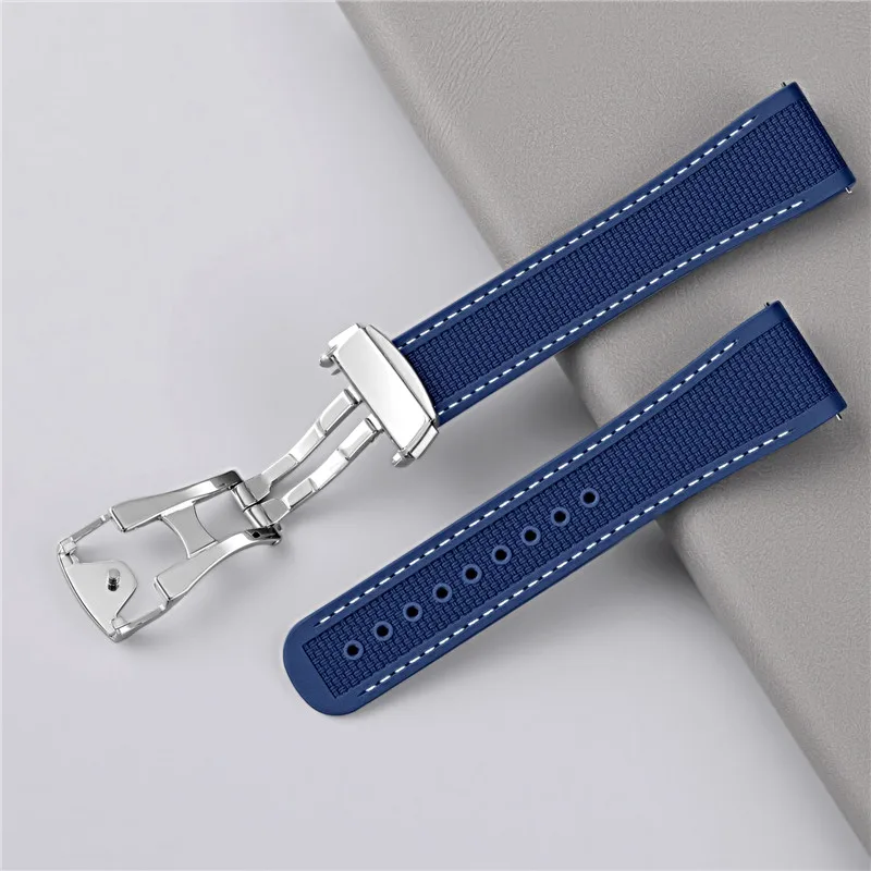 Tali jam tangan olahraga selam - Fkm Rubber Dive Watch Strap 20Mm ulasan dan harga