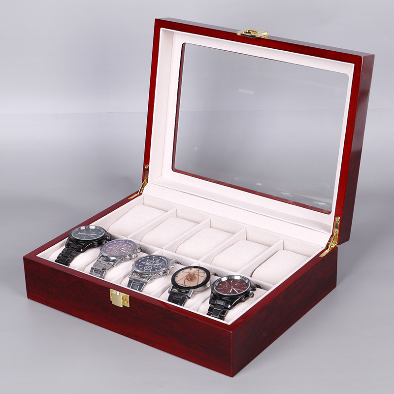 Kotak Display jam tangan atas  - Watch Display Case Glass Top 12 Slots ulasan dan harga