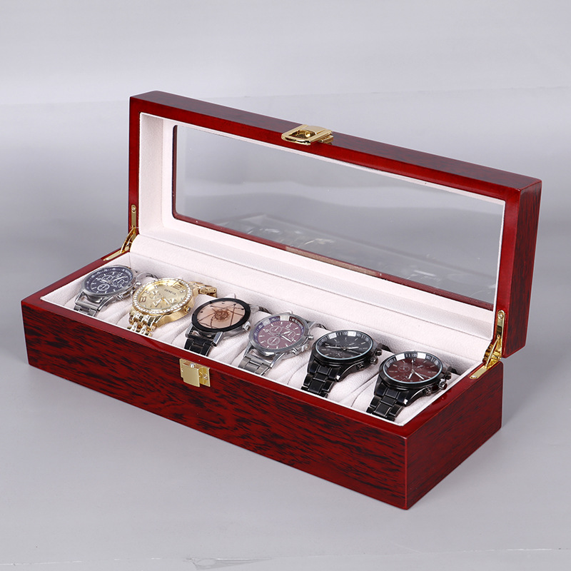 Kotak Display jam tangan atas  - Watch Display Case Glass Top 12 Slots ulasan dan harga