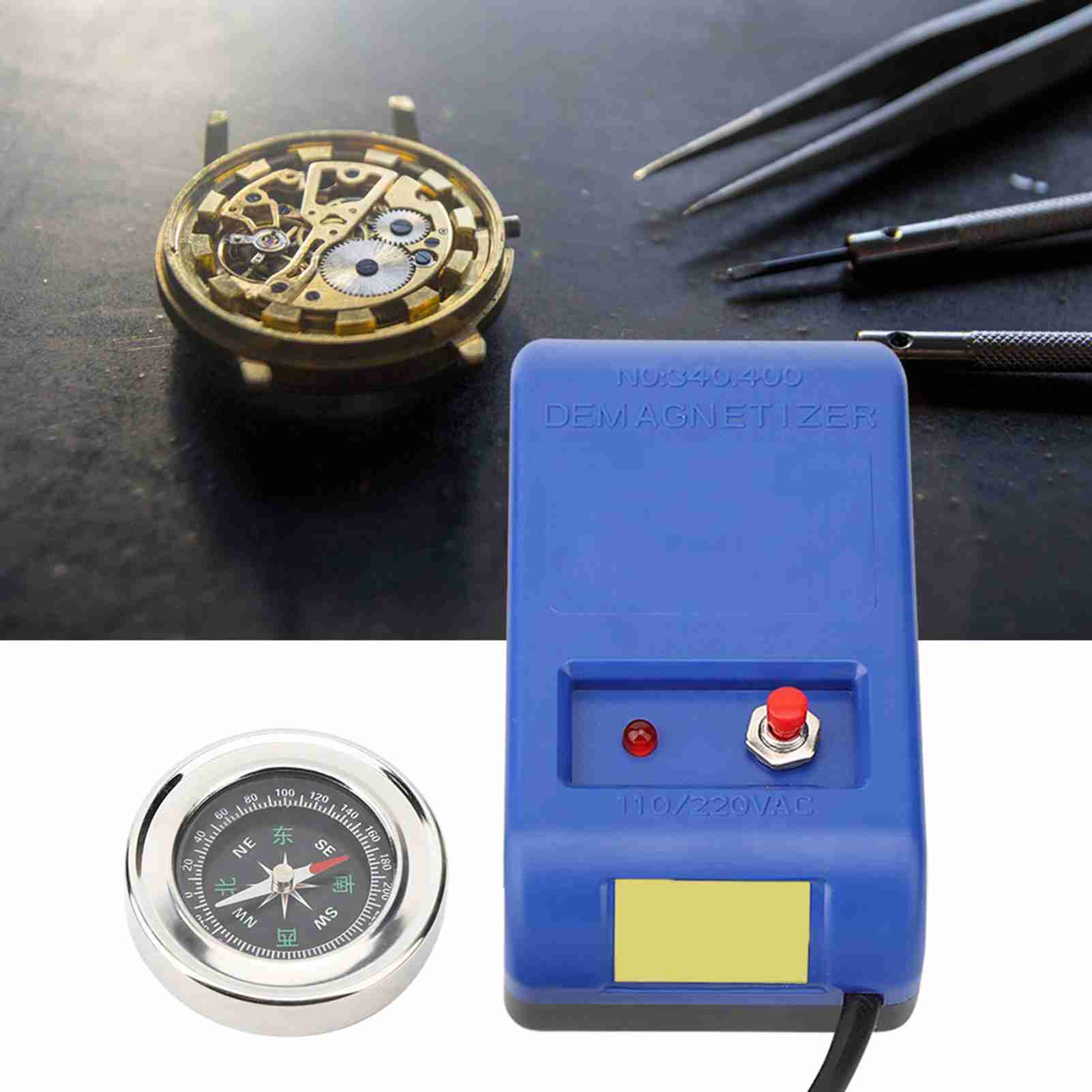 Alat Demagnetizer Listrik Set  - Watch Demagnetizer Electrical Repair ulasan dan harga