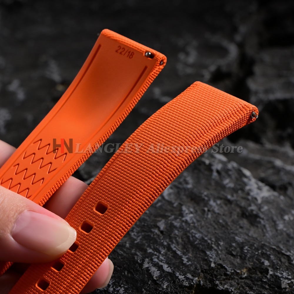 Tali Jam Tangan Karet Fluoro F - Fkm Rubber Dive Watch Strap 20Mm ulasan dan harga