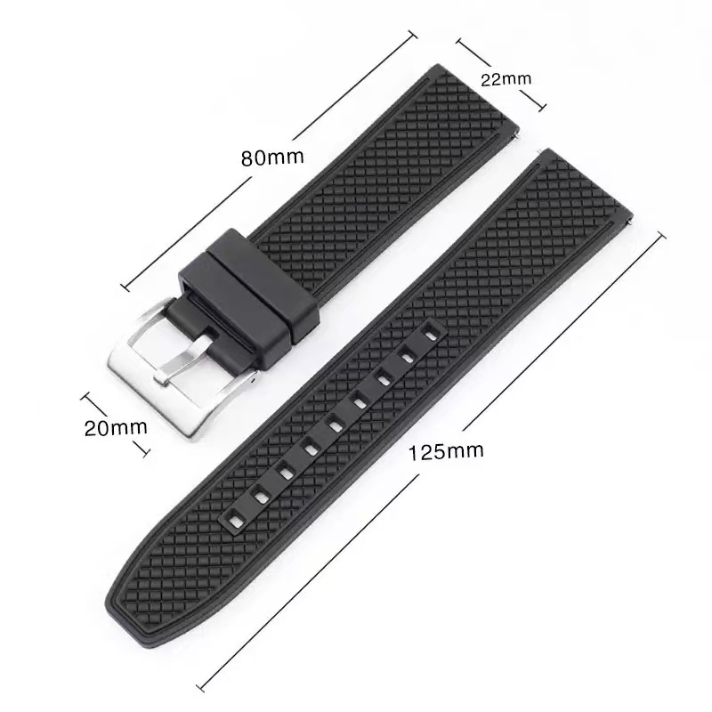 Untuk Omega Seiko 18mm 20mm 22 - Fkm Rubber Dive Watch Strap 20Mm ulasan dan harga
