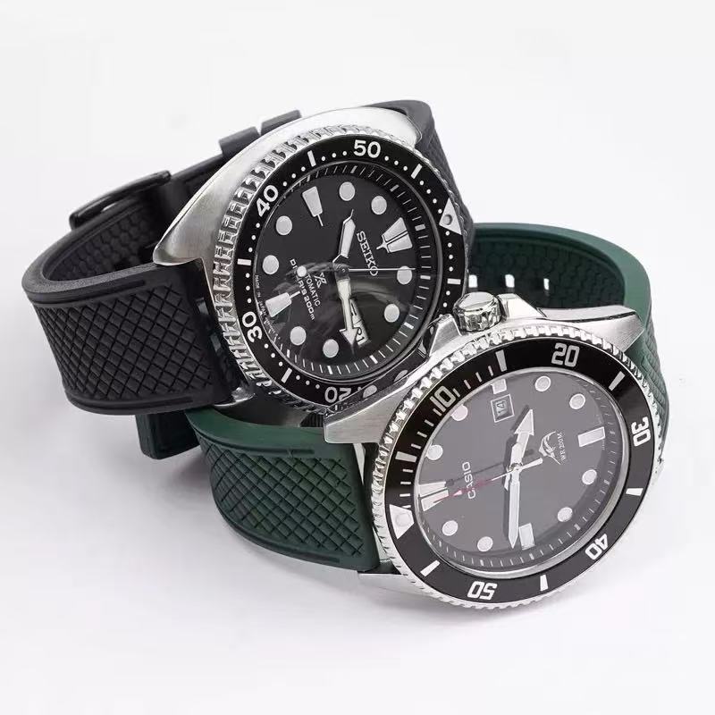 Untuk Omega Seiko 18mm 20mm 22 - Fkm Rubber Dive Watch Strap 20Mm ulasan dan harga