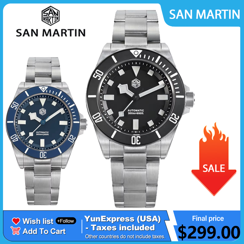 Jam Tangan Selam San Martin SN - Titanium Automatic Watch 300M Sapphire ulasan dan harga
