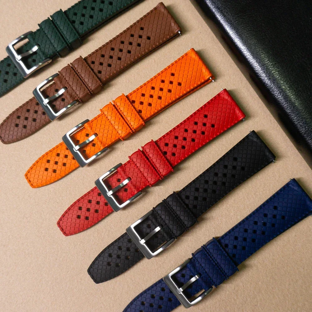 Tali jam tangan FKM 20mm 22mm, - Fkm Rubber Dive Watch Strap 20Mm ulasan dan harga