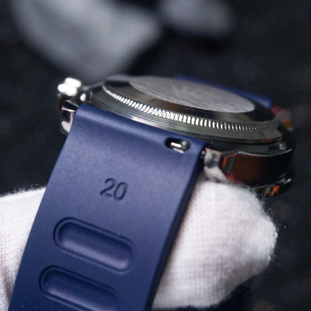 Tali jam tangan FKM 20mm 22mm, - Fkm Rubber Dive Watch Strap 20Mm ulasan dan harga