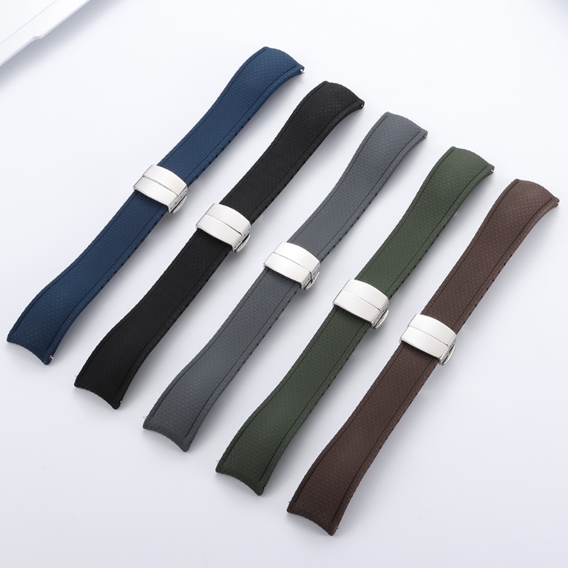 Tali Jam Tangan Karet FKM Mewa - Fkm Rubber Dive Watch Strap 20Mm ulasan dan harga