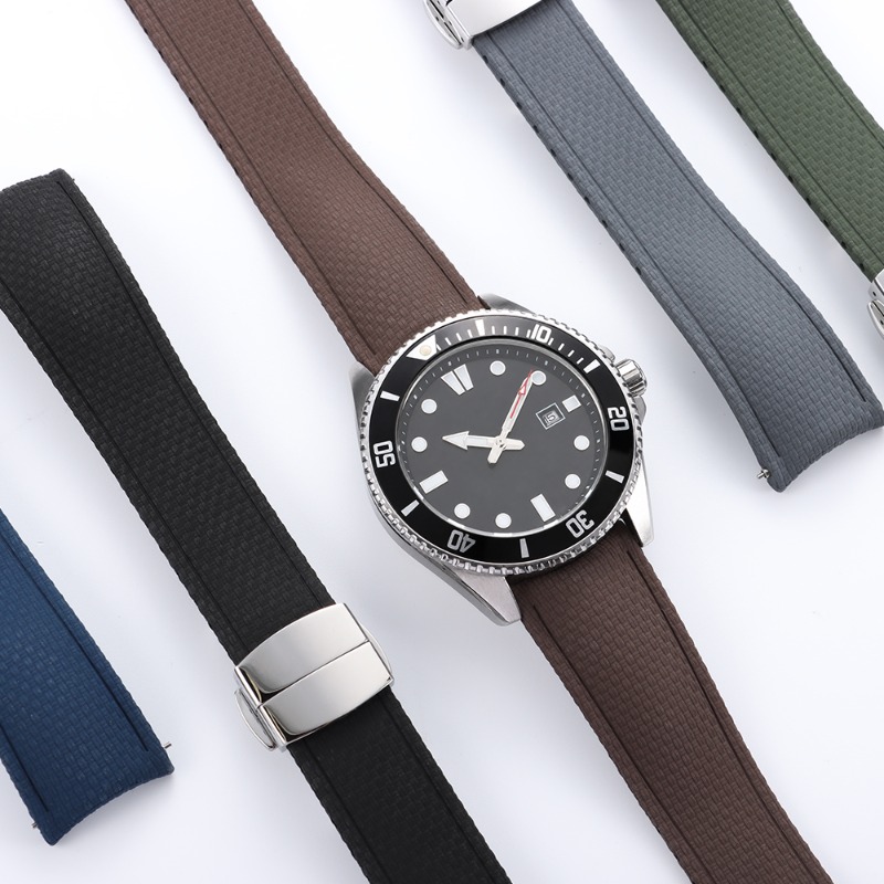 Tali Jam Tangan Karet FKM Mewa - Fkm Rubber Dive Watch Strap 20Mm ulasan dan harga