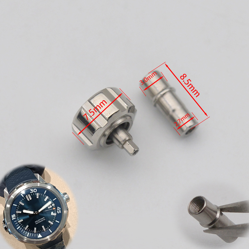 Mahkota Jam Tangan 7.5mm denga - Watch Crown Screw Down Replacement ulasan dan harga