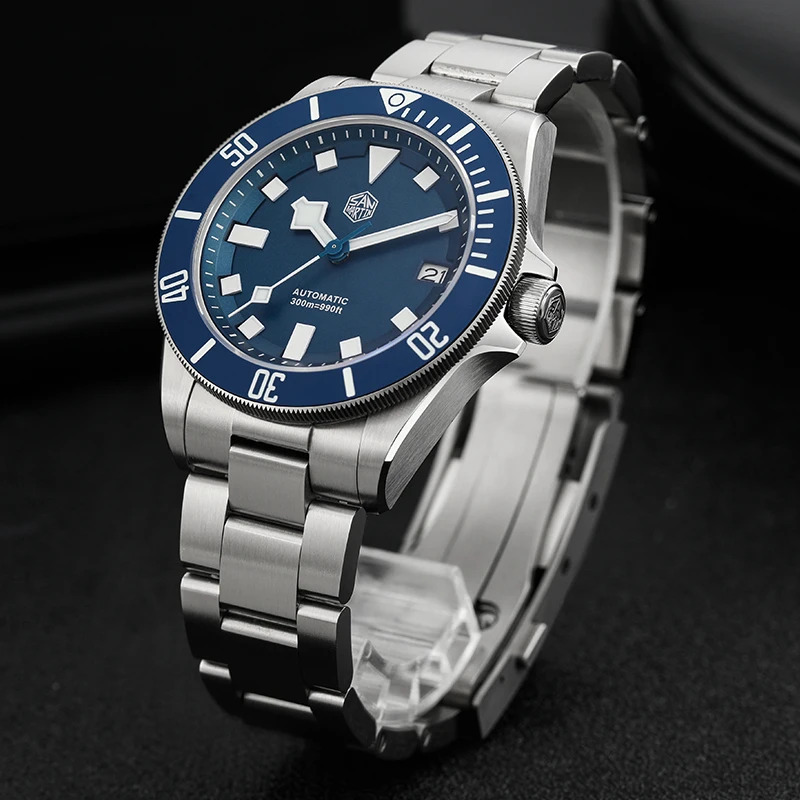 San Martin SN0121T Jam Tangan  - Titanium Automatic Watch 300M Sapphire ulasan dan harga