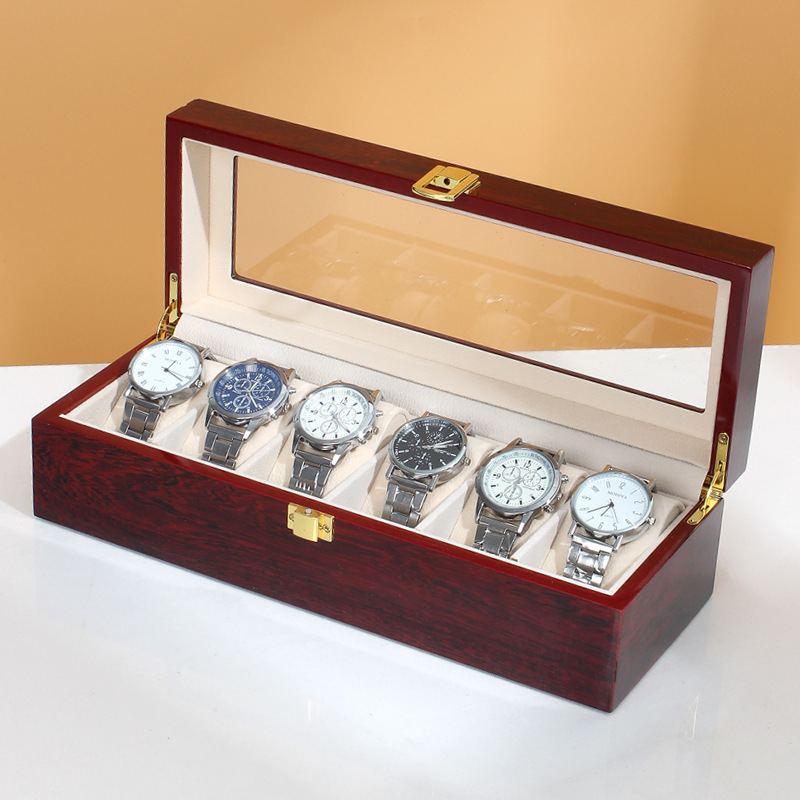 Kotak Display jam tangan atas  - Watch Display Case Glass Top 12 Slots ulasan dan harga